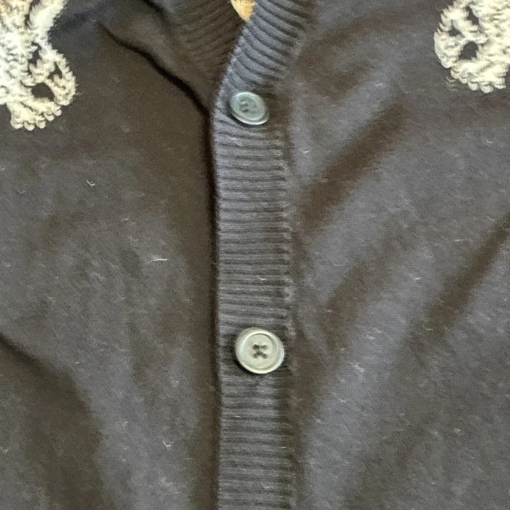 Kill City Women's Cardigan Small Black V-neck Button-up Dark Academia Graphic Lg - Picture 9 of 14